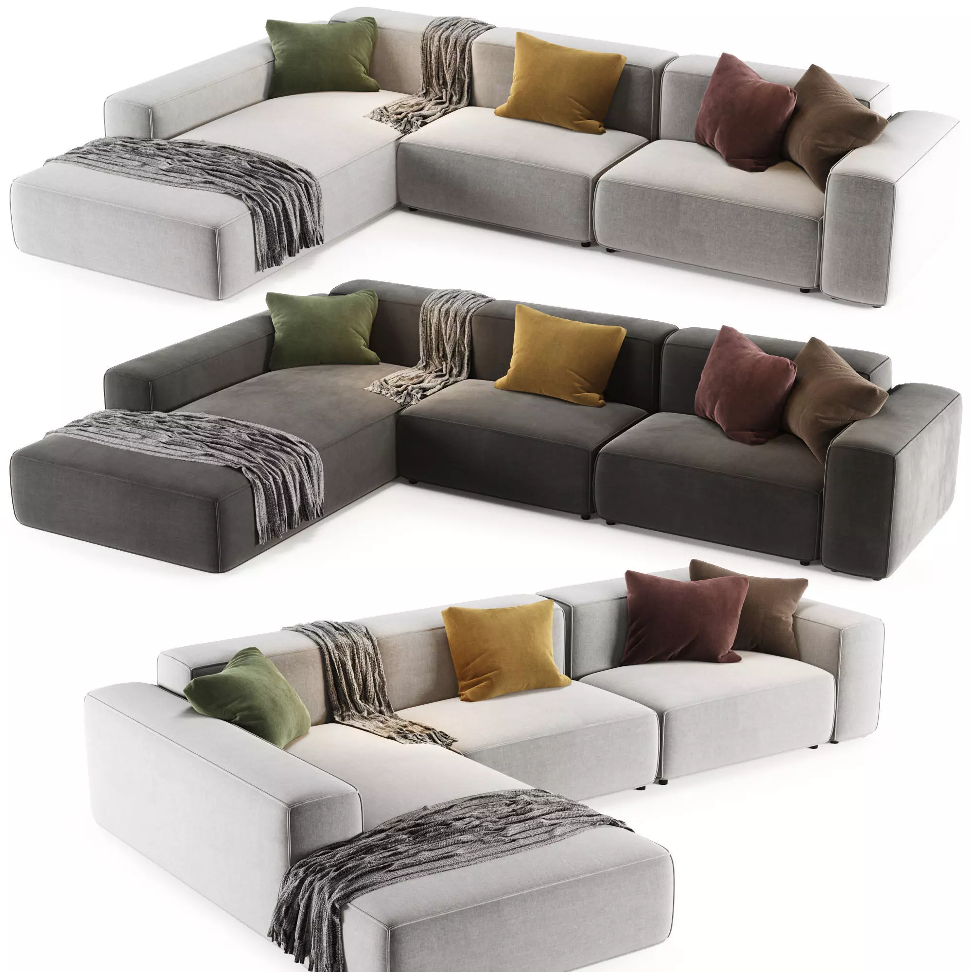 Jesse Daniel Chaise Longue Sofa 3D model
