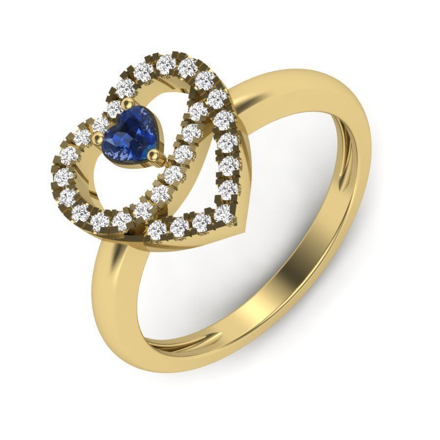 heart rings collection 3D print model_4