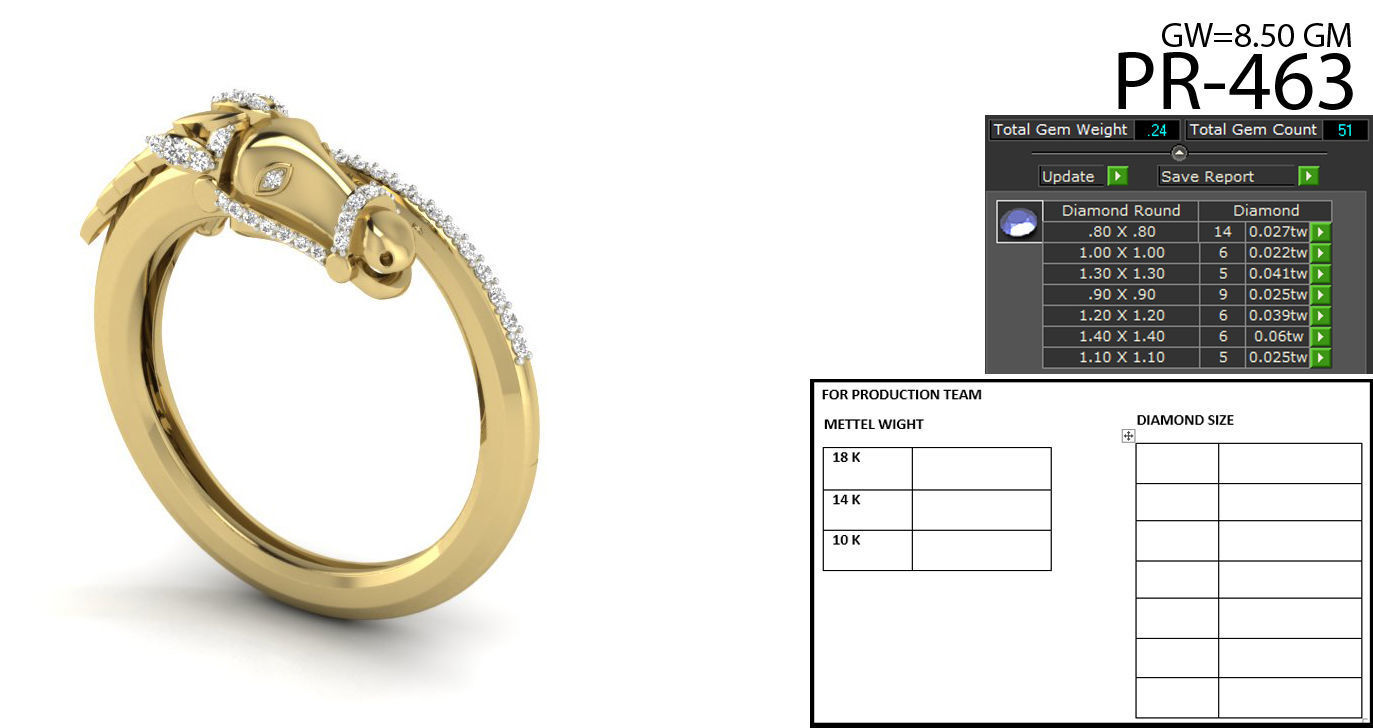 heart rings collection 3D print model_15