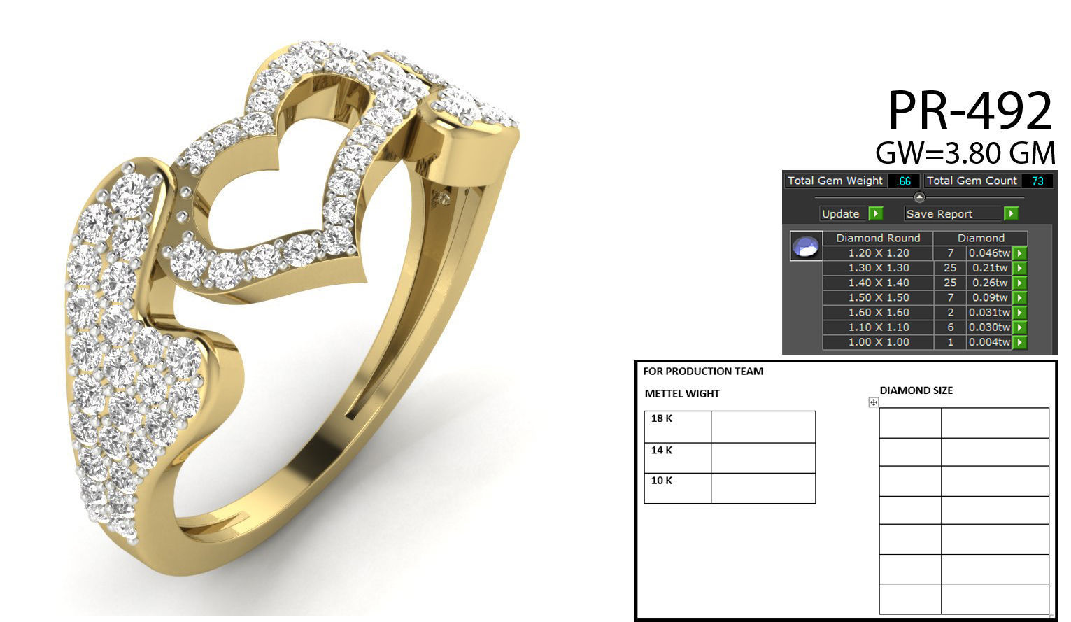 heart rings collection 3D print model_21