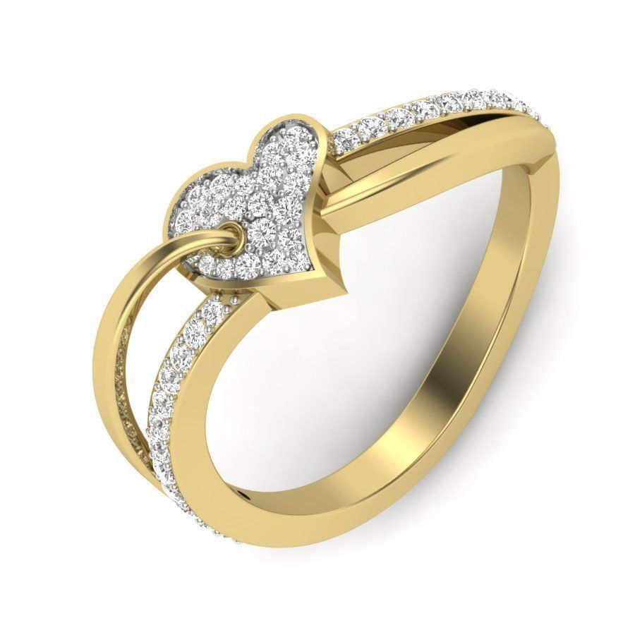 heart rings collection 3D print model_11