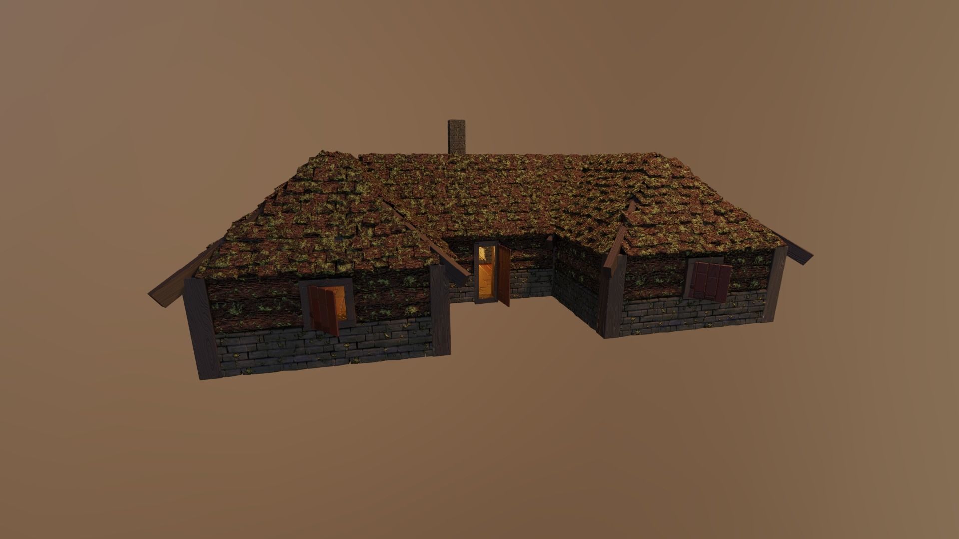 MEDIEVAL HOUSE 3 - LEVEL 1 by RogueFilmProductions 3D model_11