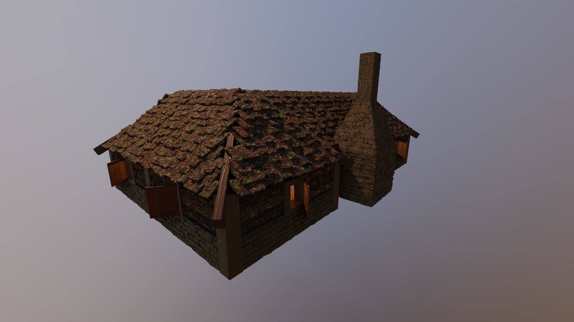 MEDIEVAL HOUSE 3 - LEVEL 1 by RogueFilmProductions 3D model_3