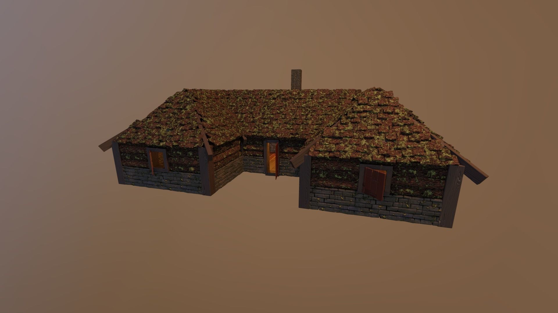 MEDIEVAL HOUSE 3 - LEVEL 1 by RogueFilmProductions 3D model_13