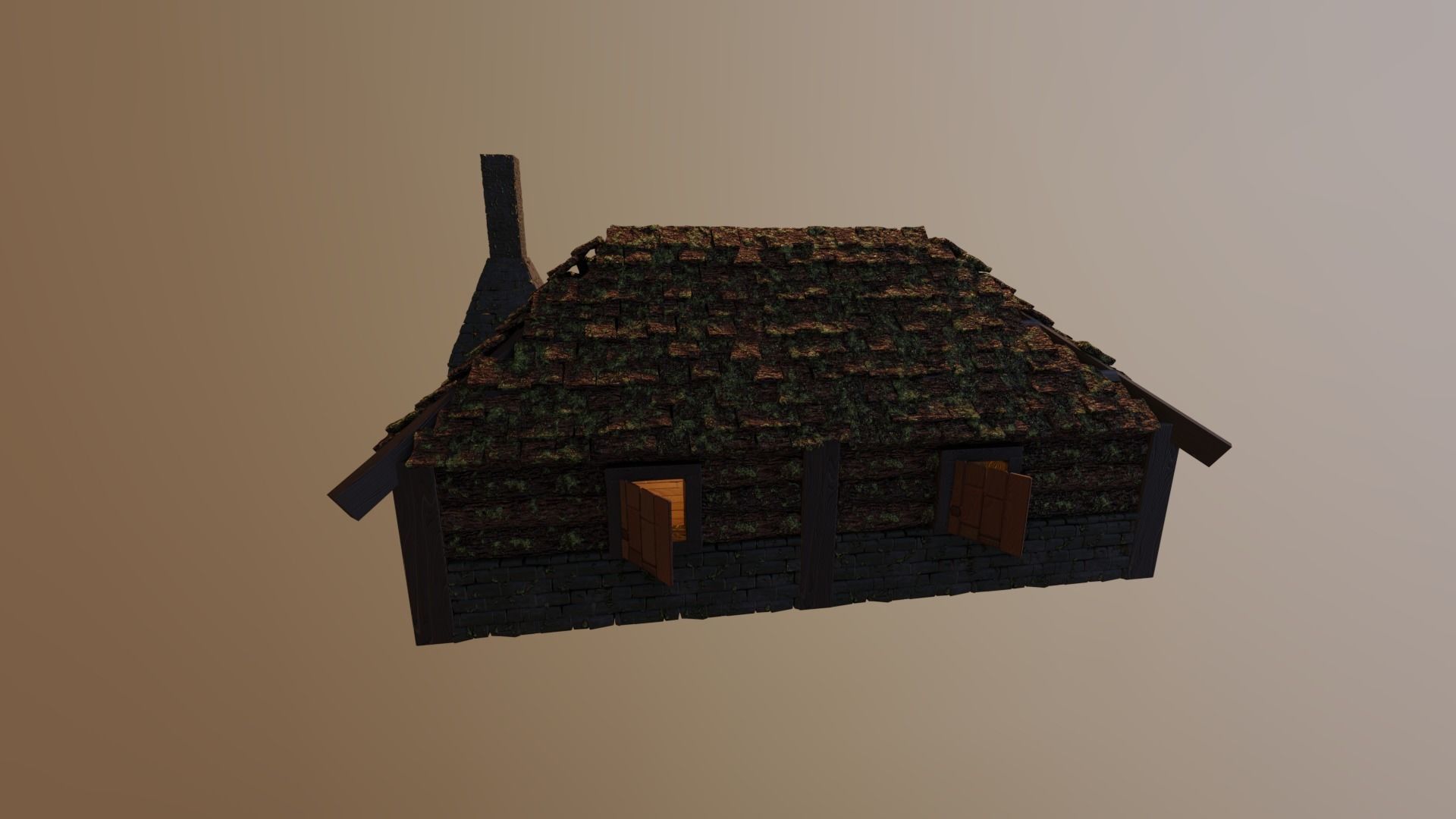 MEDIEVAL HOUSE 3 - LEVEL 1 by RogueFilmProductions 3D model_8