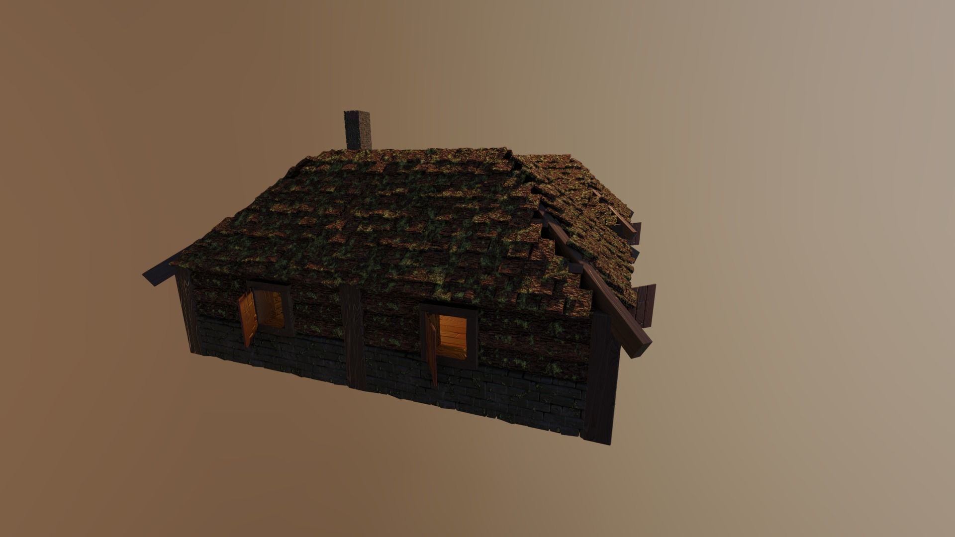 MEDIEVAL HOUSE 3 - LEVEL 1 by RogueFilmProductions 3D model_9