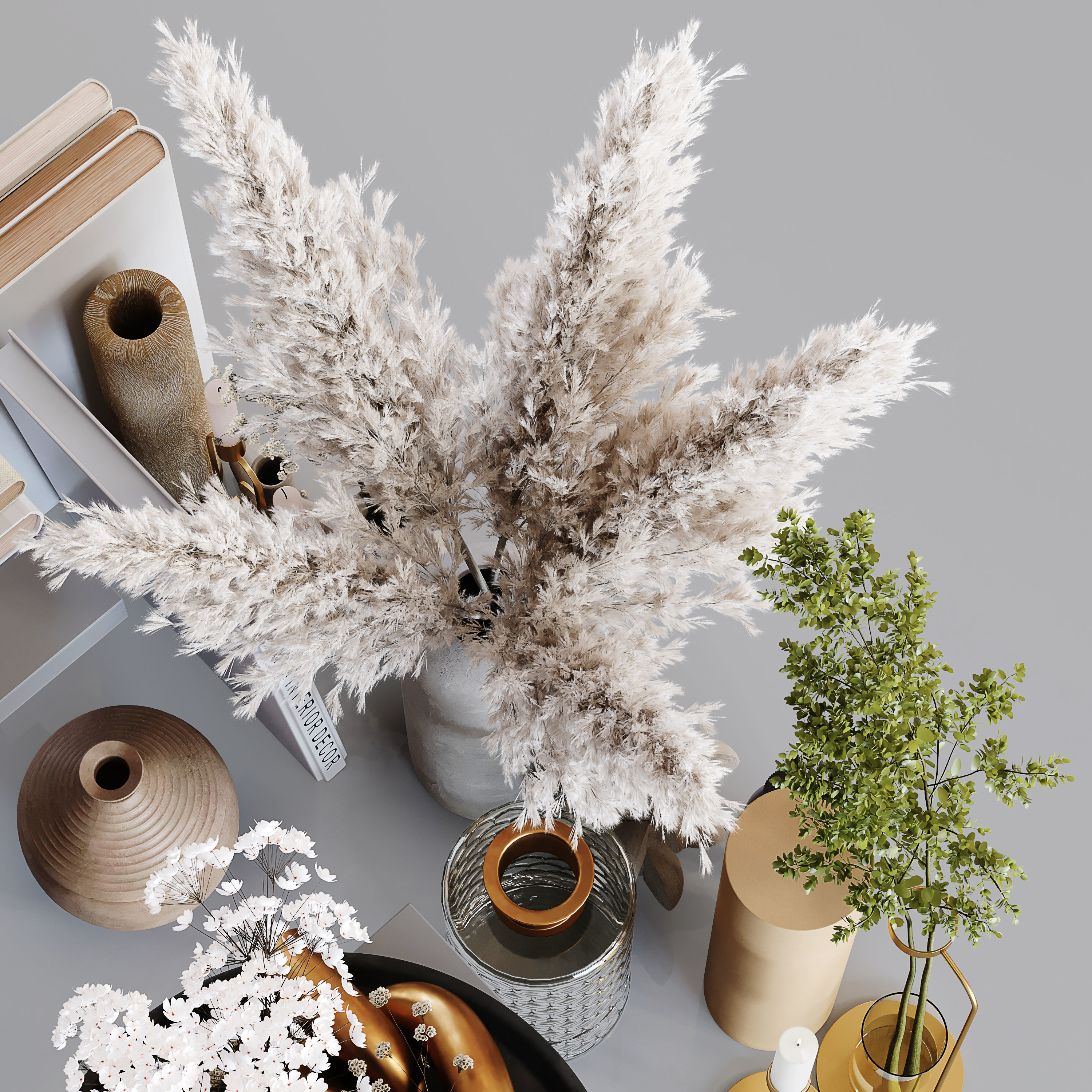 Decorative Set 159 Low-poly 3D model_5