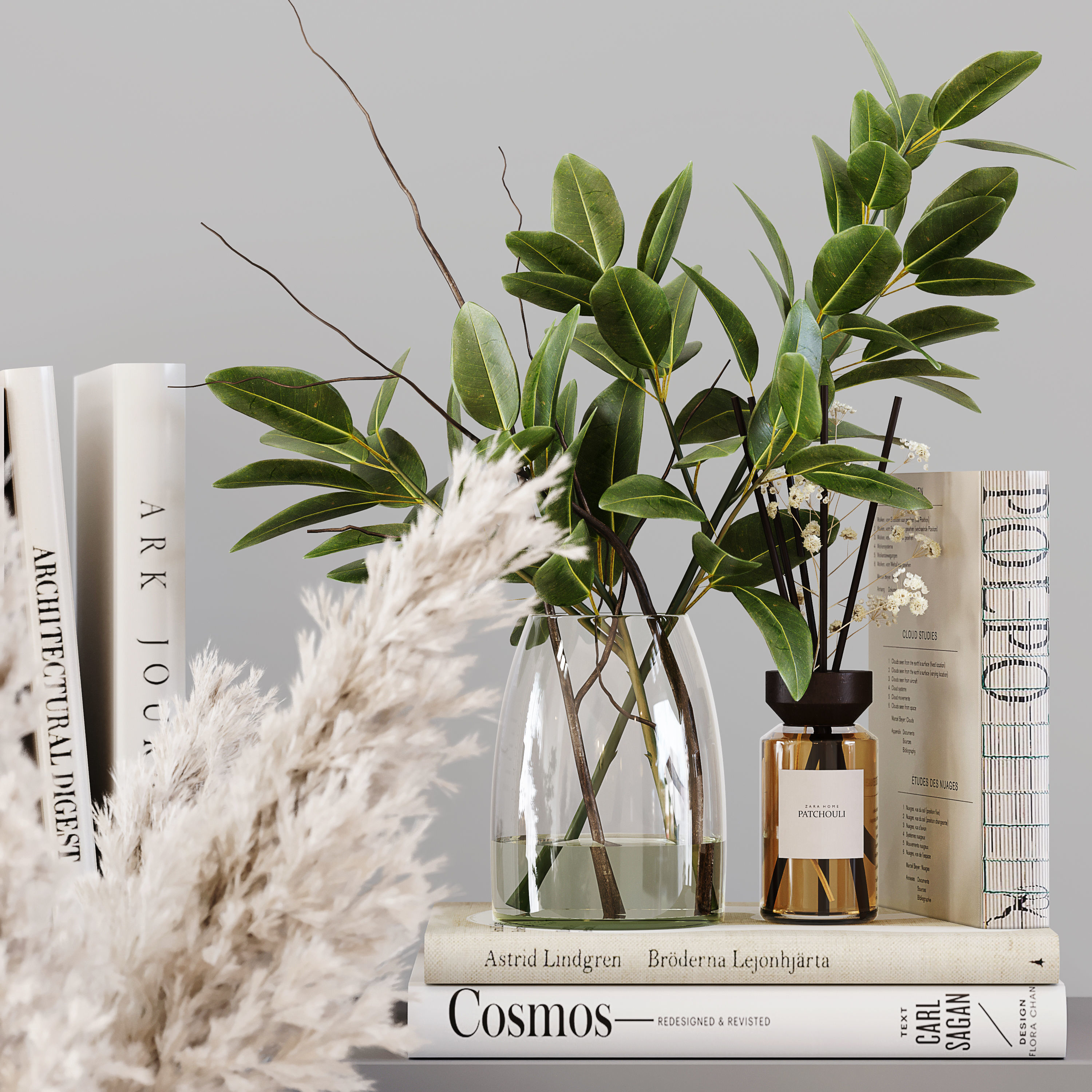 Decorative Set 159 Low-poly 3D model_10