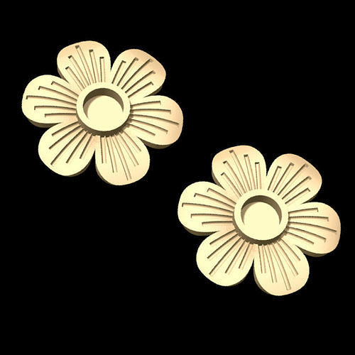 Little Flower Earing Free 3D print model