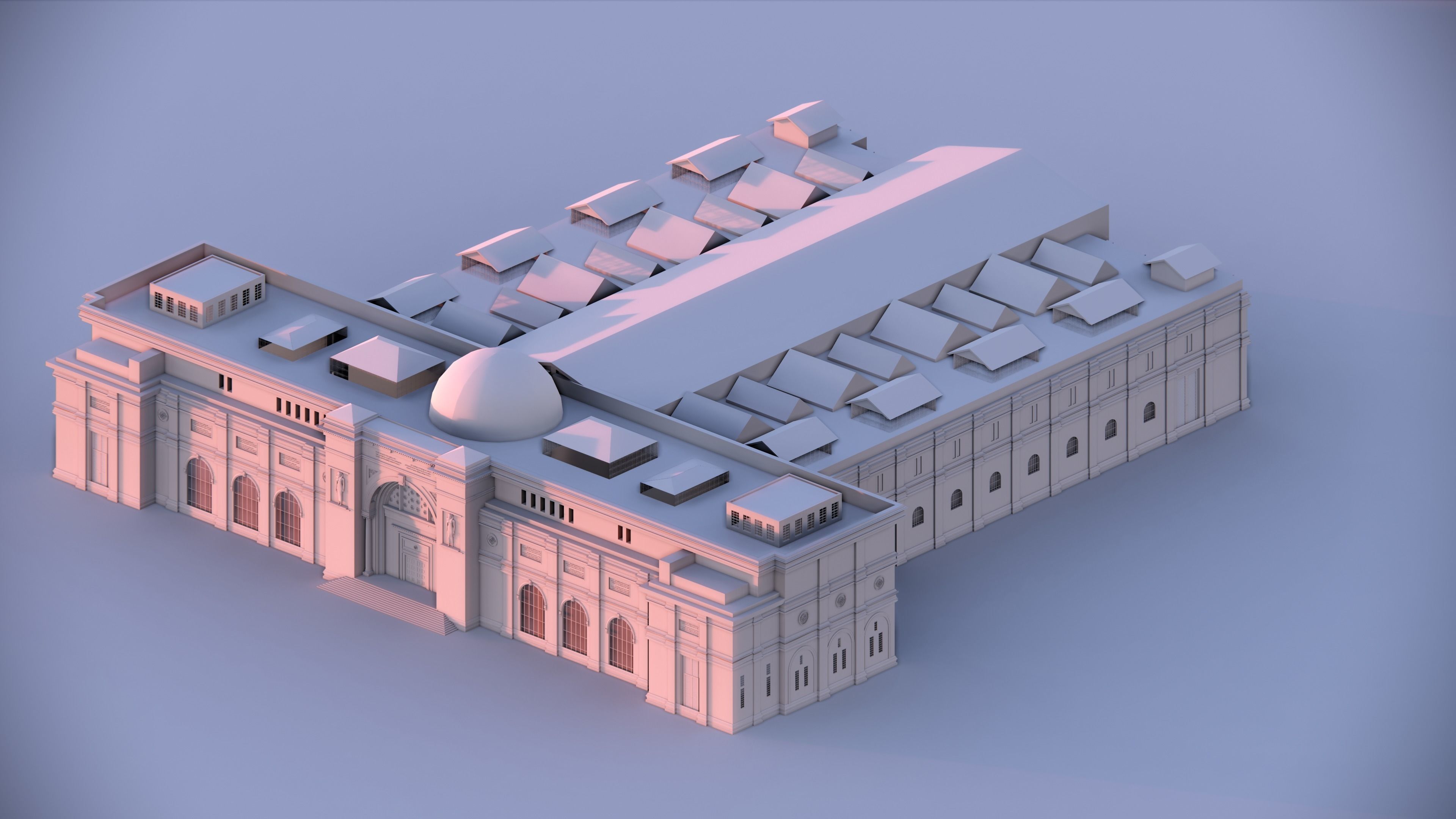 egyptian museum 3d model 3D model_3