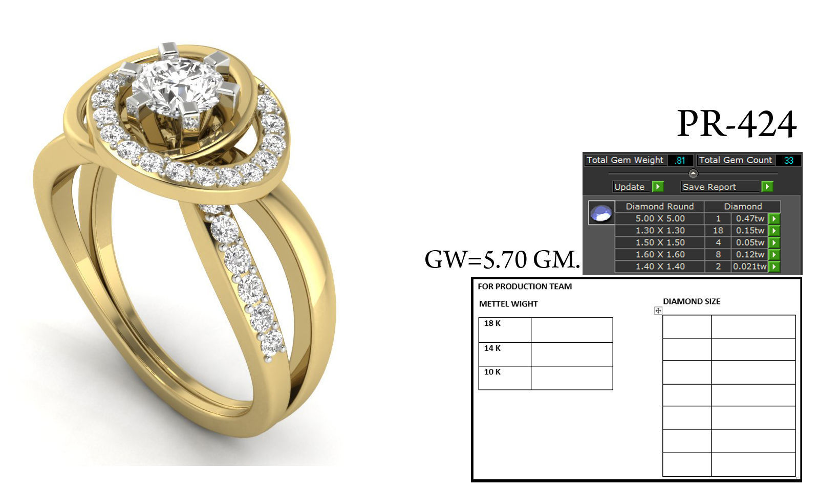 engagement rings collection 3D print model_36