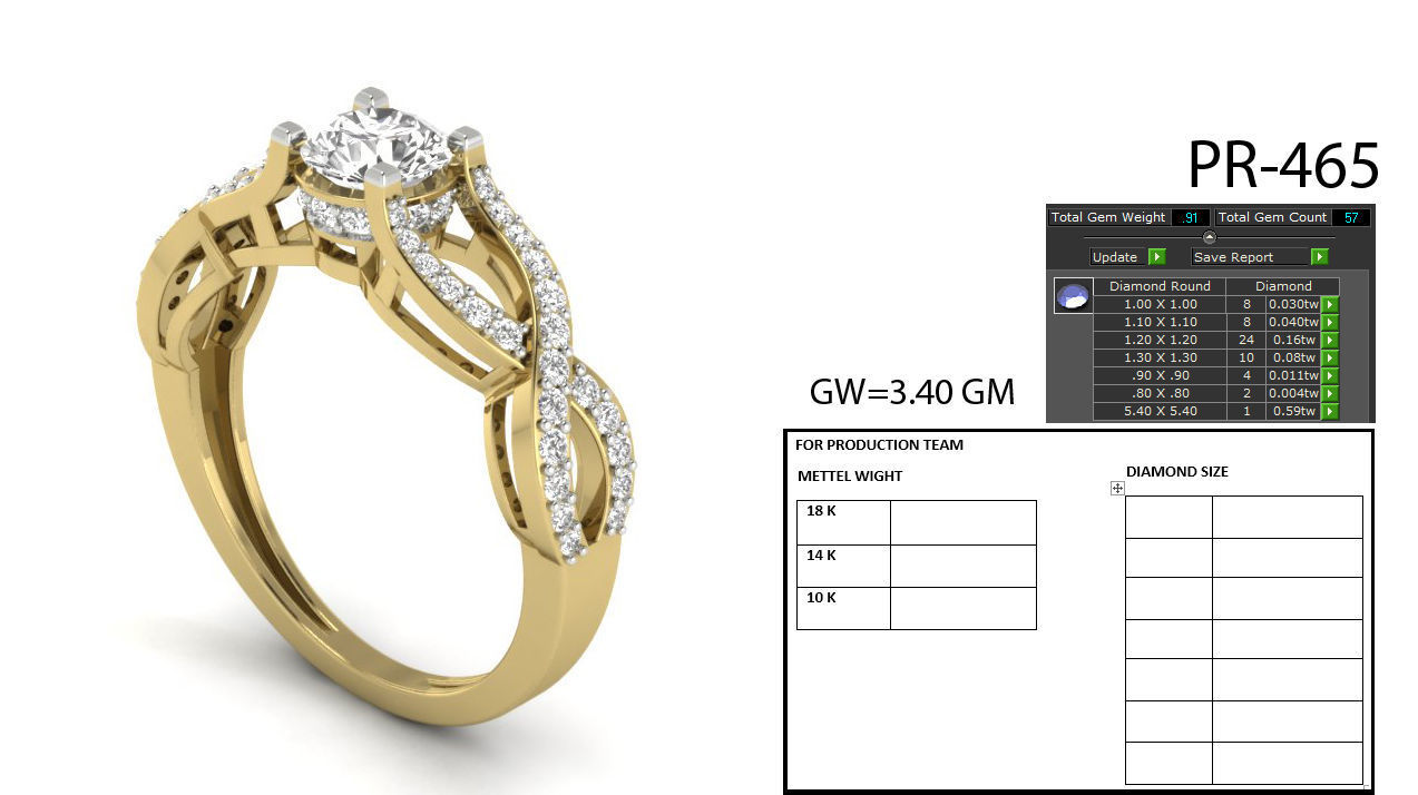 engagement rings collection 3D print model_39