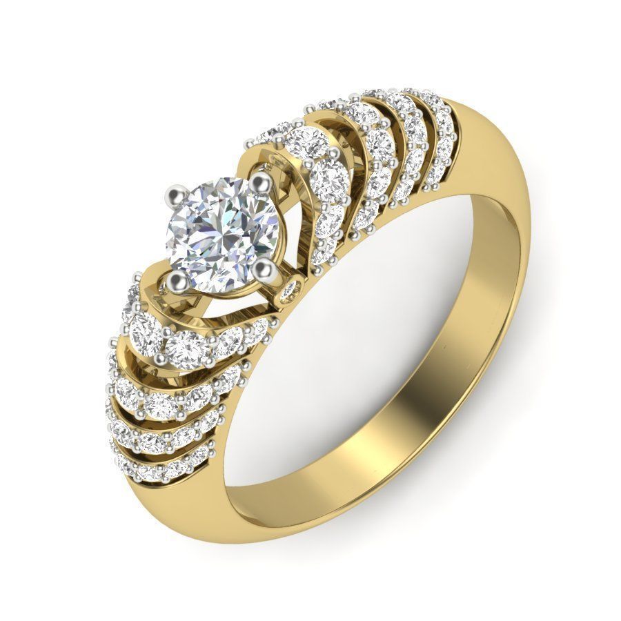 engagement rings collection 3D print model_24