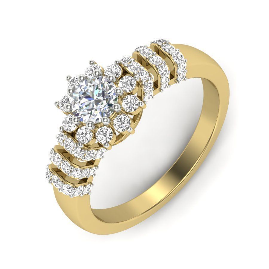 engagement rings collection 3D print model_2
