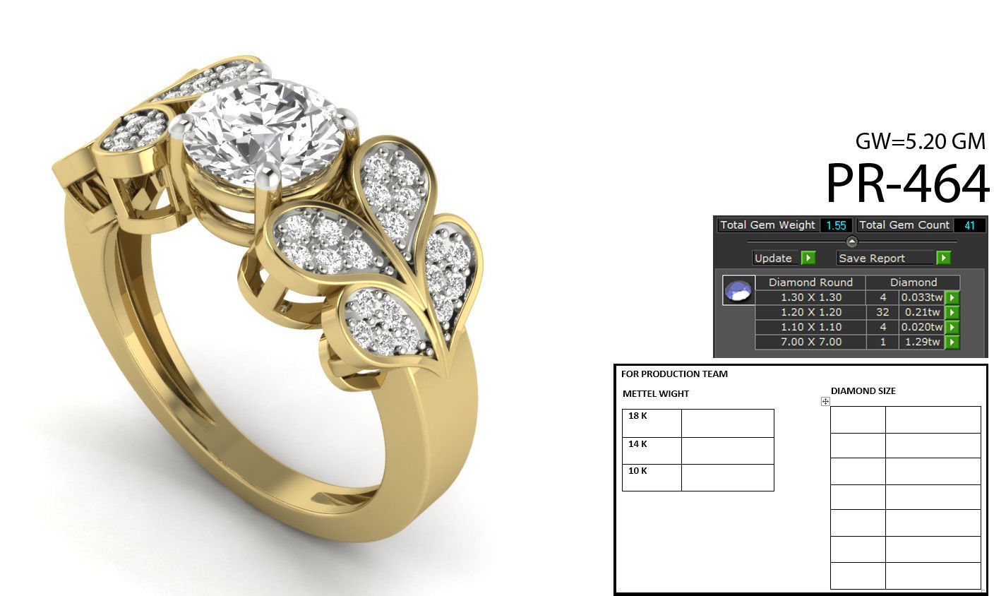 engagement rings collection 3D print model_34