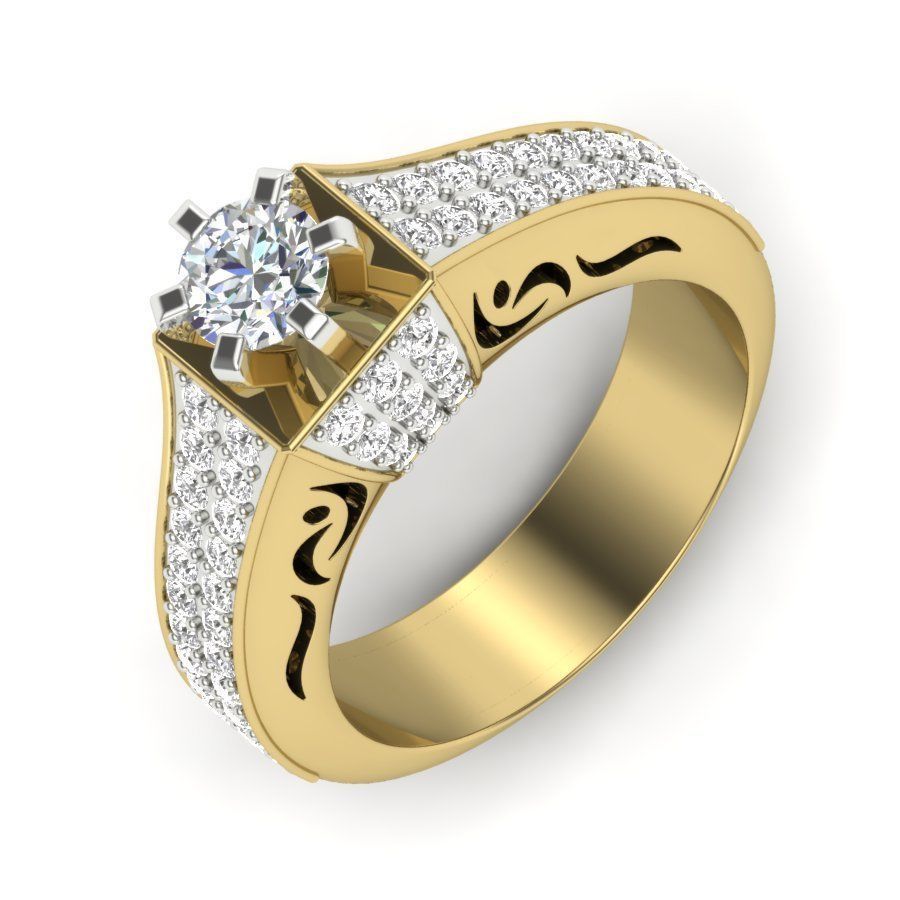 engagement rings collection 3D print model_3