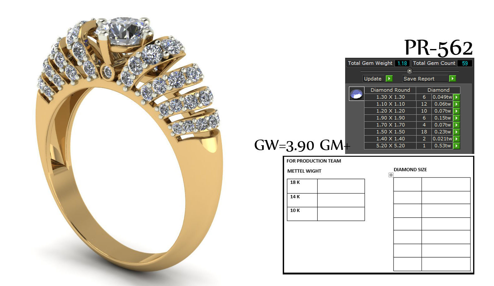 engagement rings collection 3D print model_32