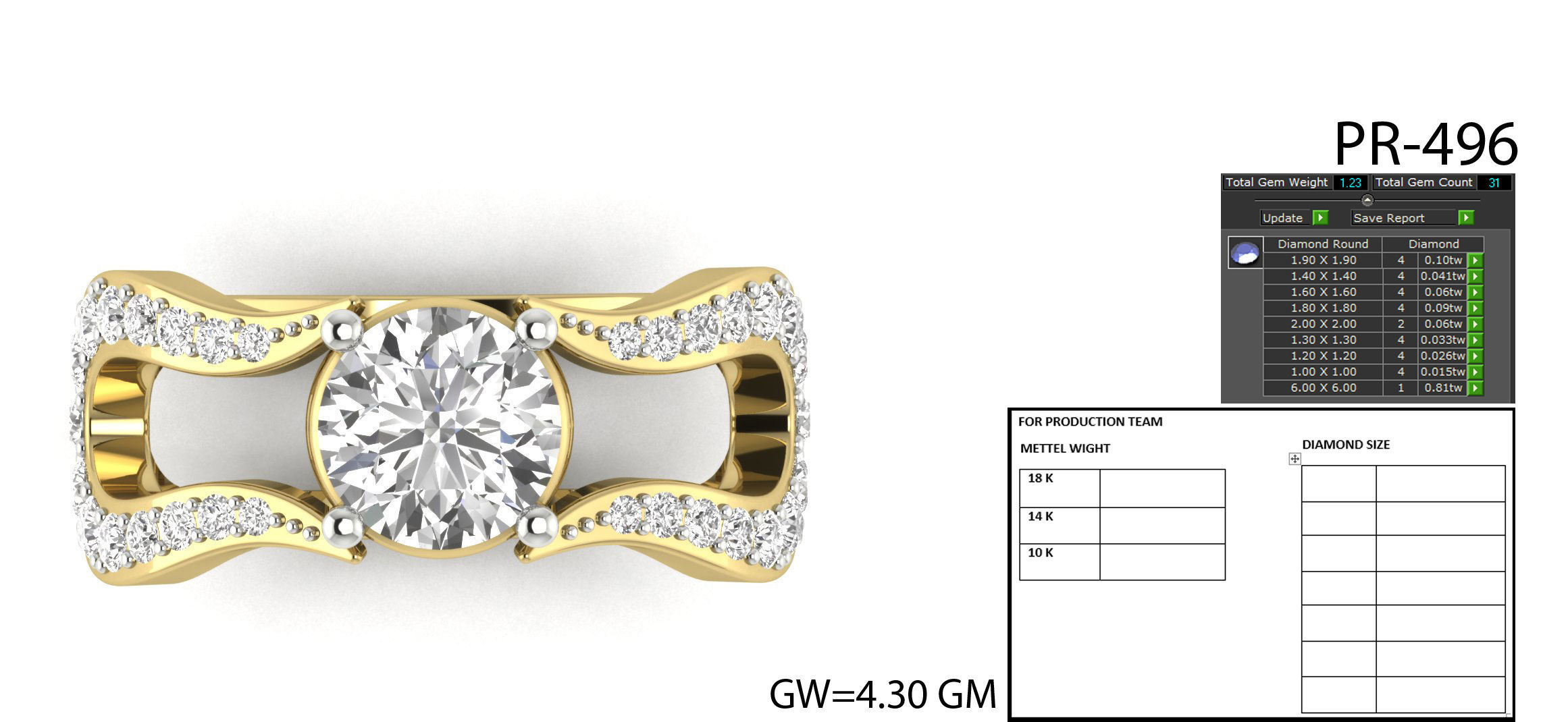 engagement rings collection 3D print model_27