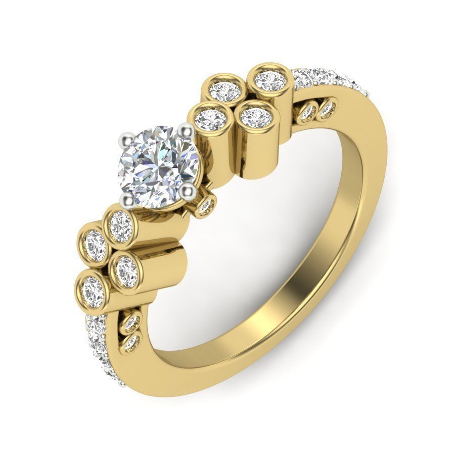 engagement rings collection 3D print model_25