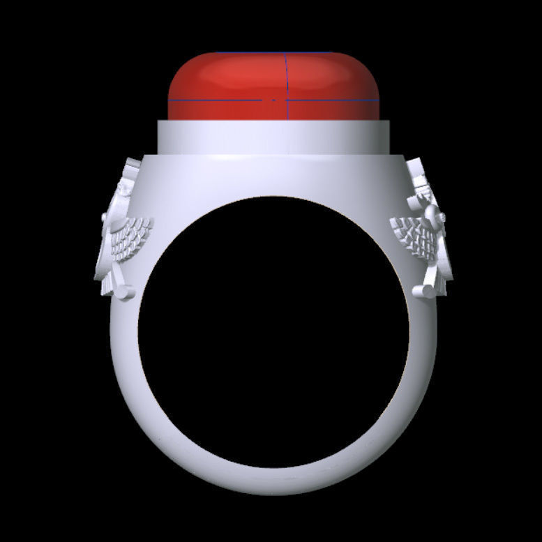 Simple Farvahar Ring 3D print model_1