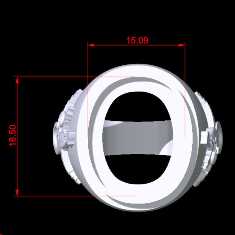 Simple Farvahar Ring 3D print model_3