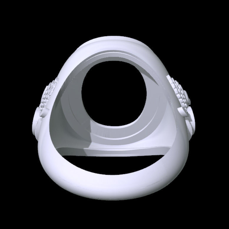 Simple Farvahar Ring 3D print model_6