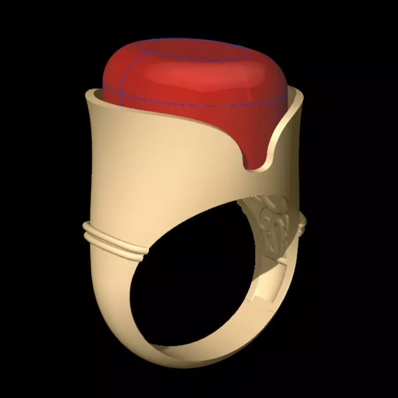 Caucasian Hat Ring 3D print model_0