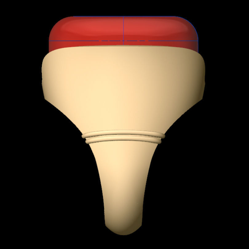 Caucasian Hat Ring 3D print model_3