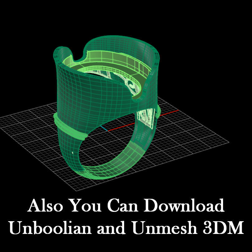 Caucasian Hat Ring 3D print model_9