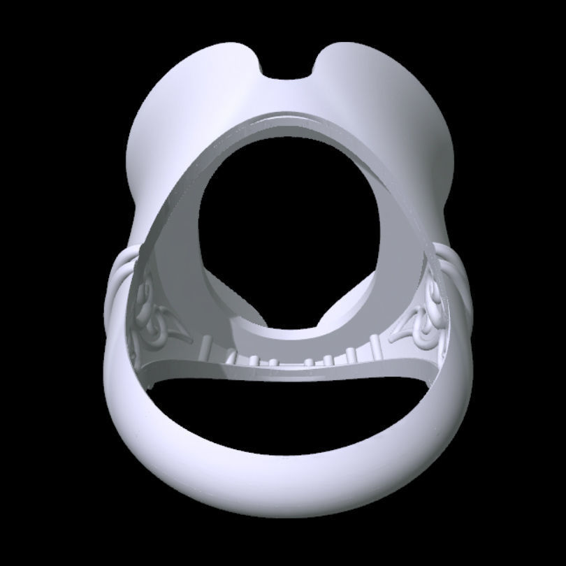 Caucasian Hat Ring 3D print model_7