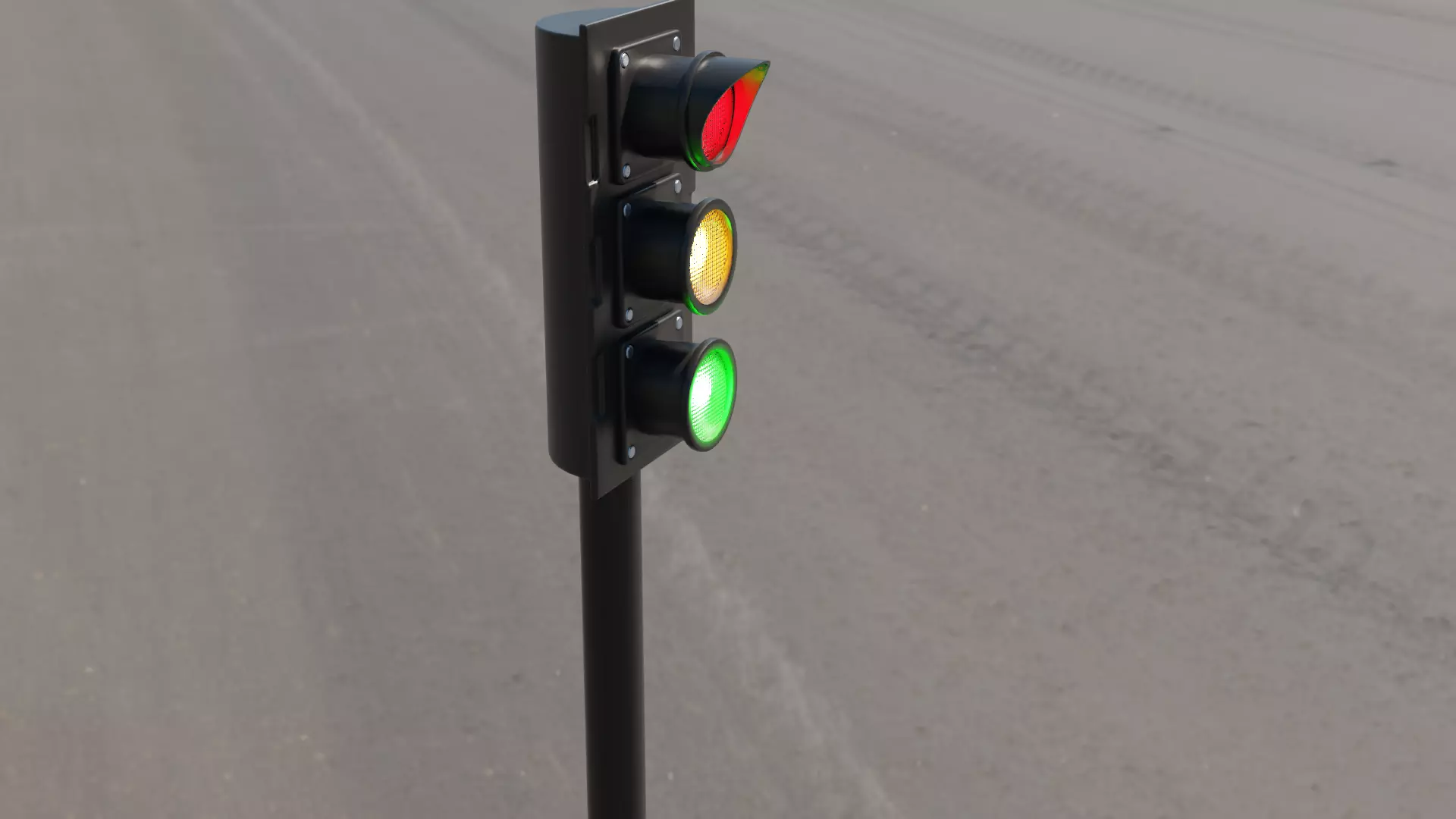 Traffic Light Object 3D model_0