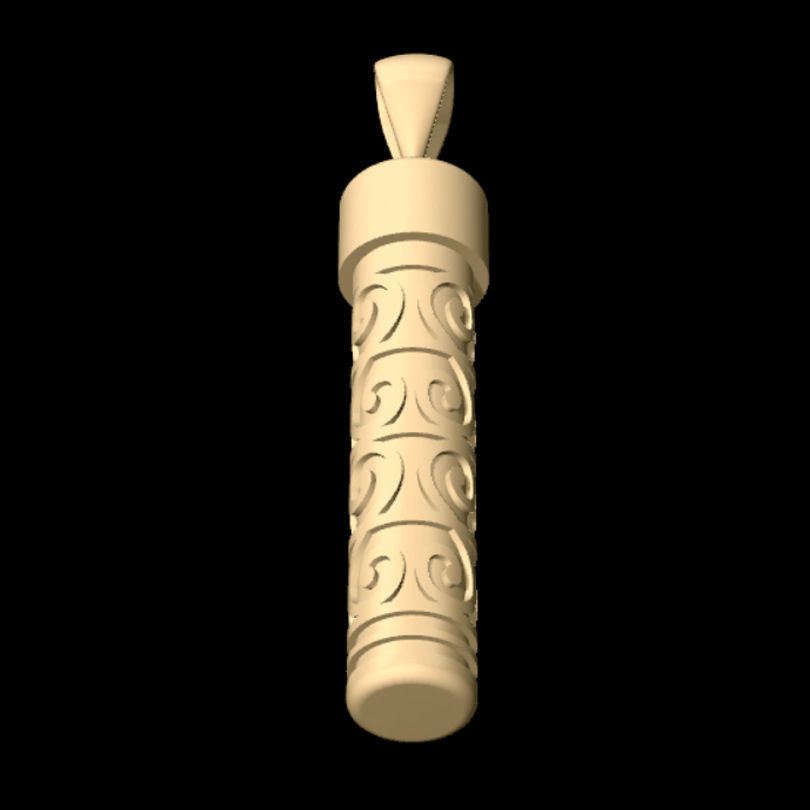 Charm Container Pendant 3D print model_6