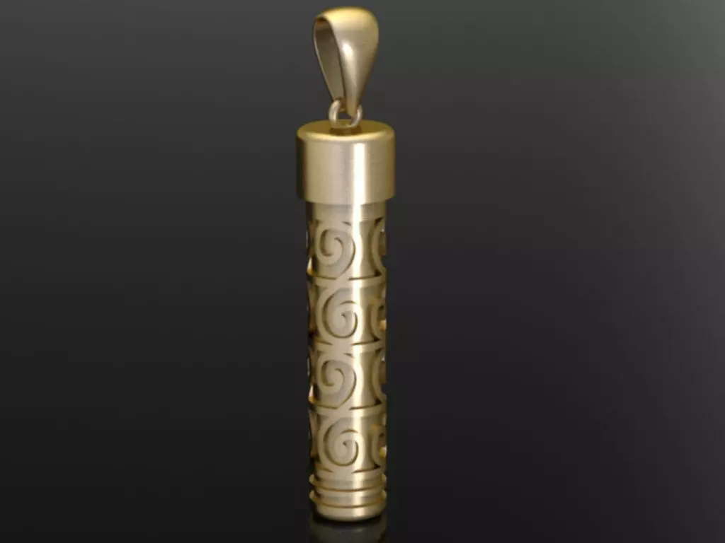 Charm Container Pendant 3D print model_0