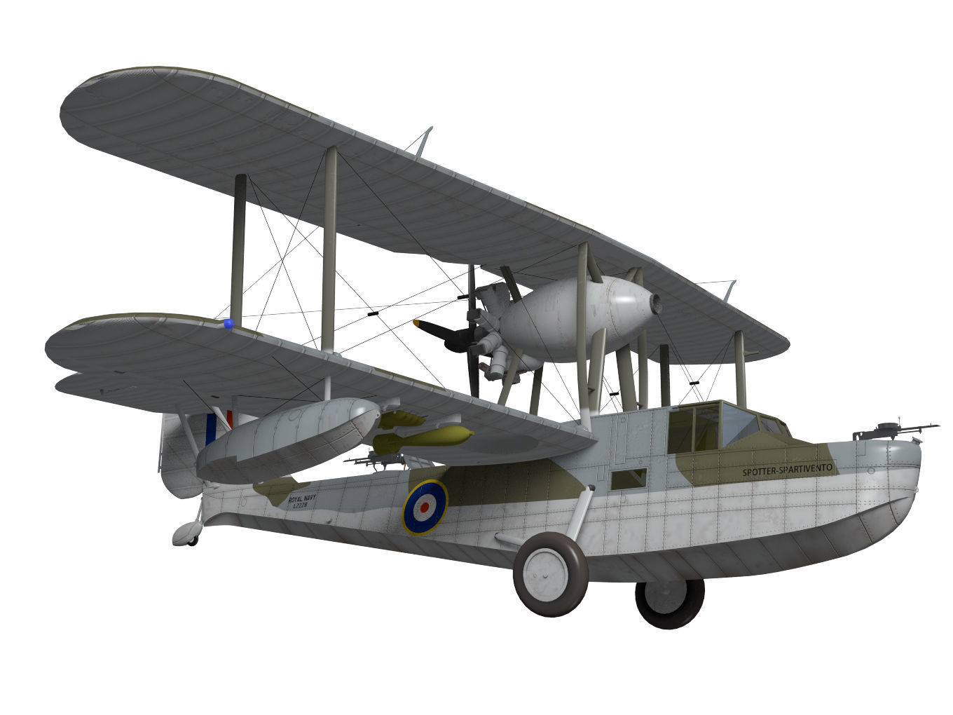 Supermarine Walrus 3D model_6