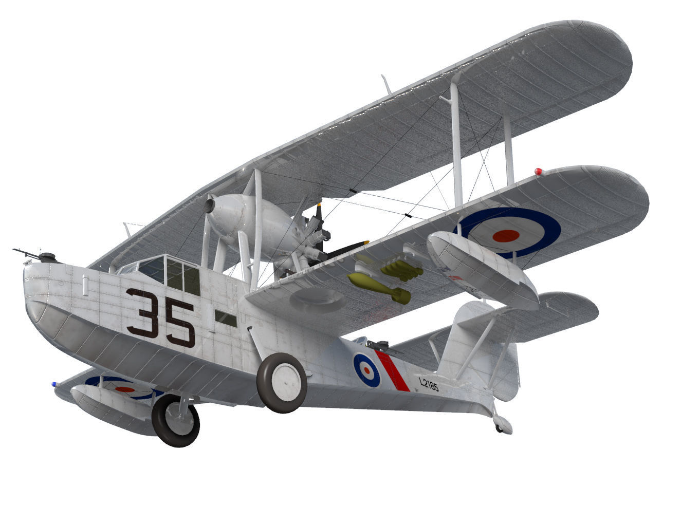 Supermarine Walrus 3D model_3