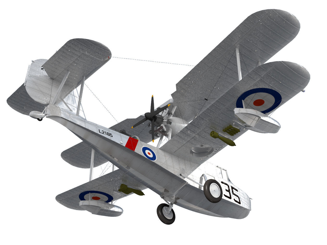 Supermarine Walrus 3D model_7