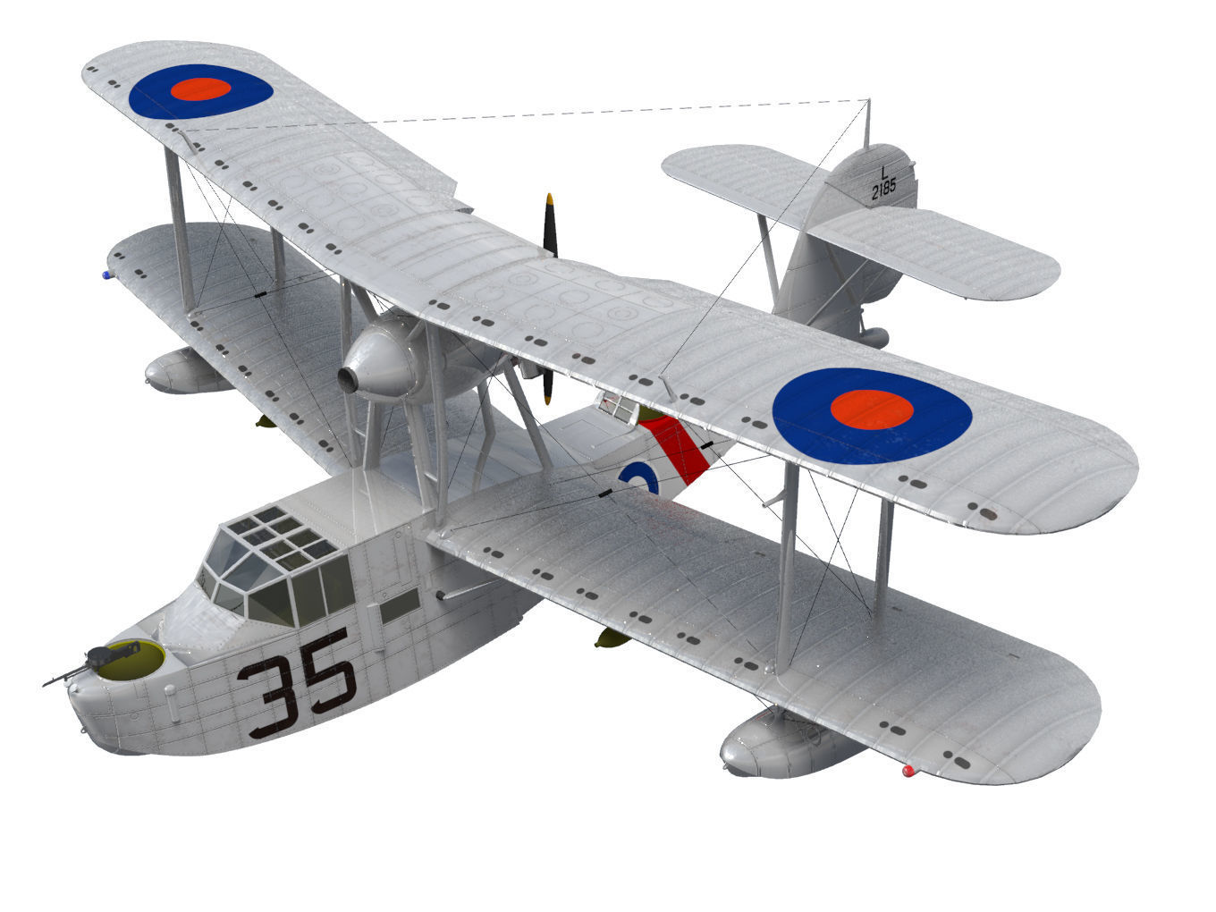 Supermarine Walrus 3D model_1