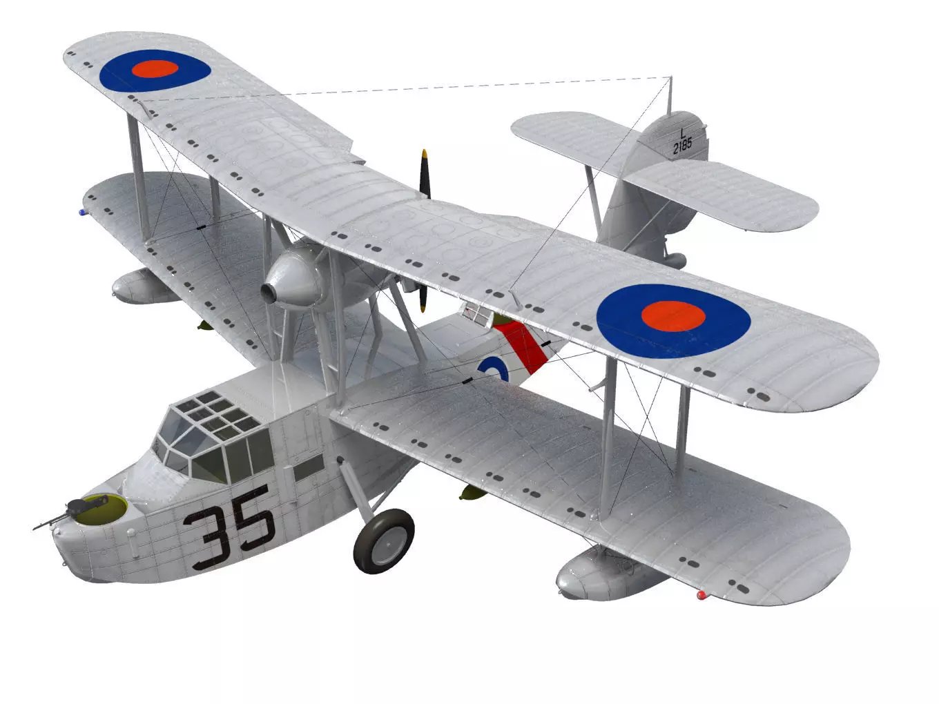 Supermarine Walrus 3D model_0