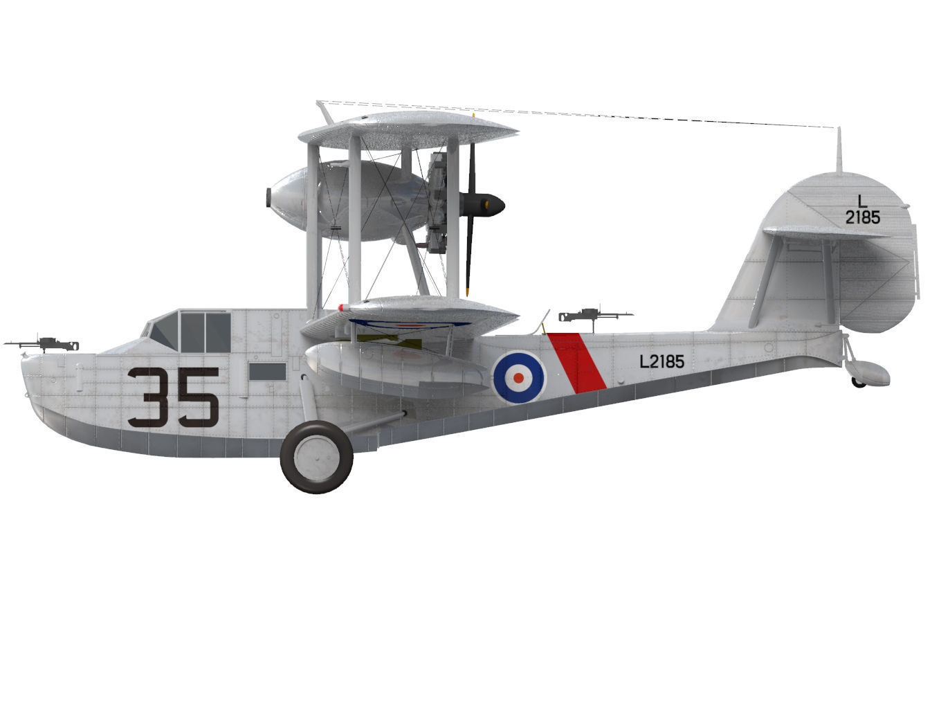 Supermarine Walrus 3D model_9