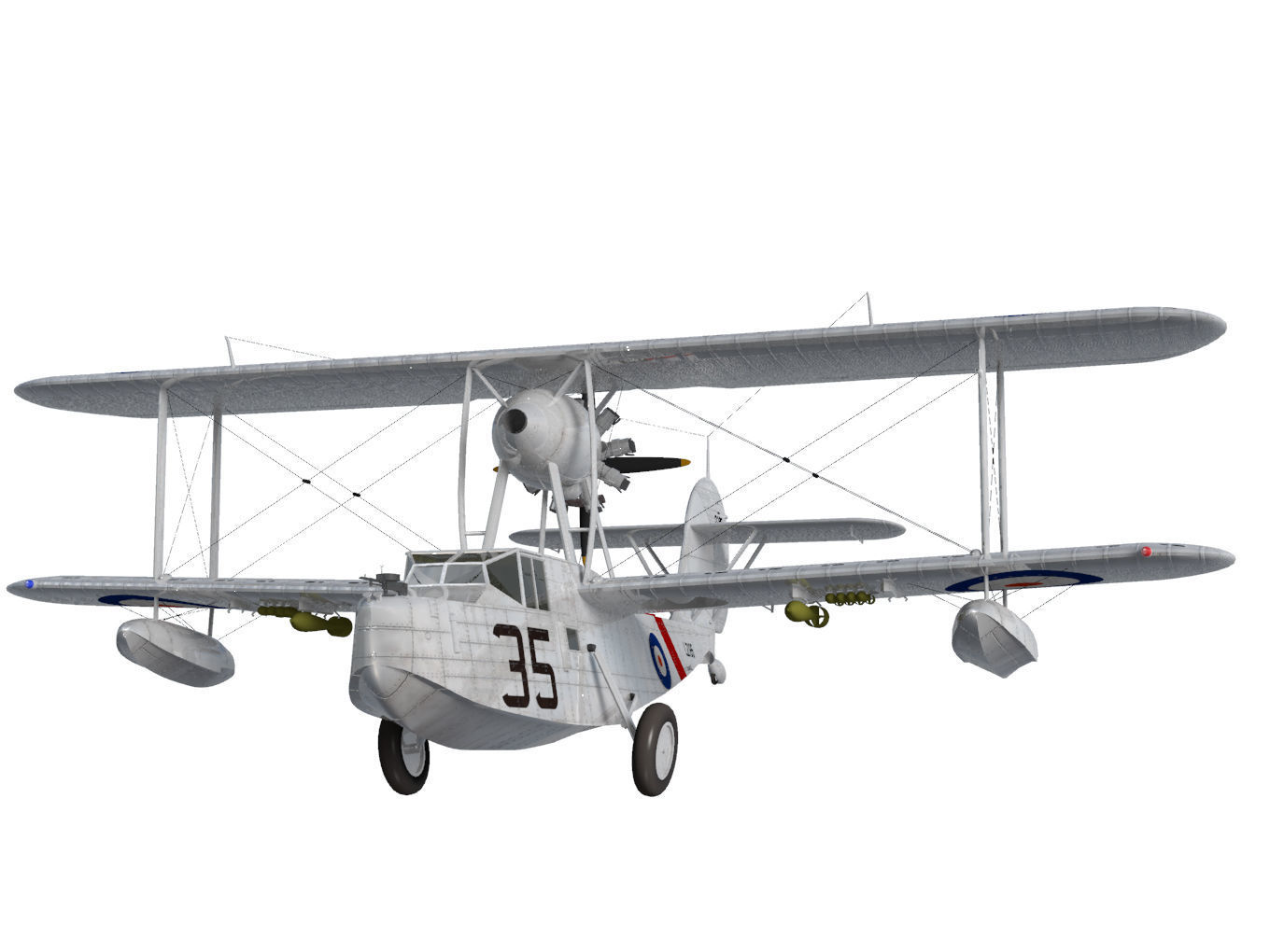 Supermarine Walrus 3D model_5