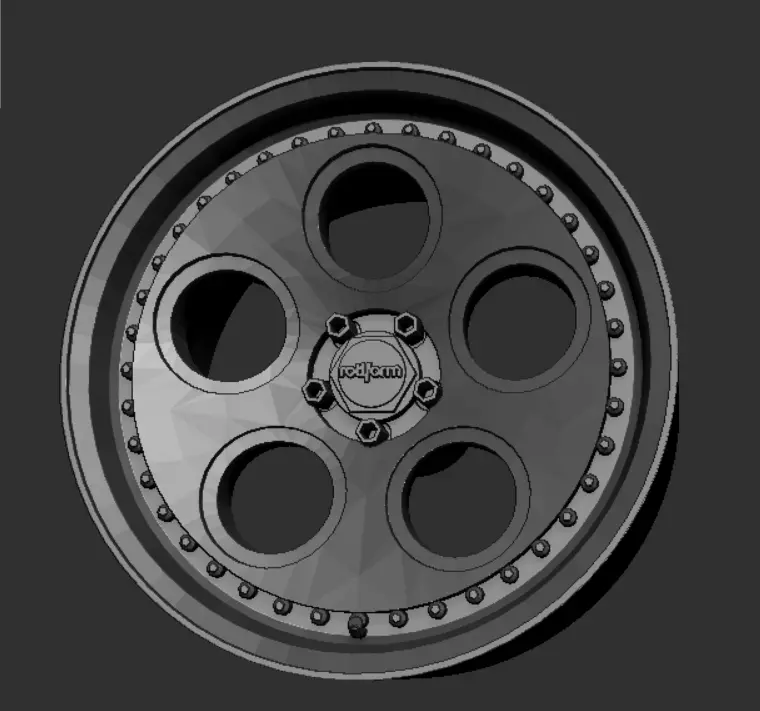 Rotiform DIA Wheels Rims 3D Print Ready Model 3D print model_0