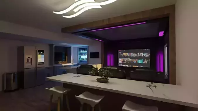 Theater Basement Kitchenet  