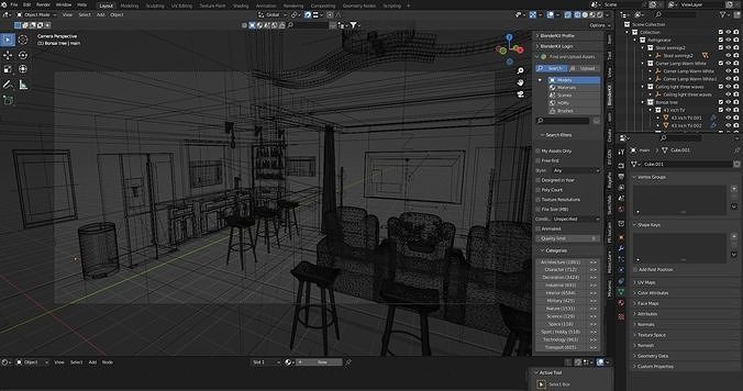 Theater Basement Kitchenet   3D model 5