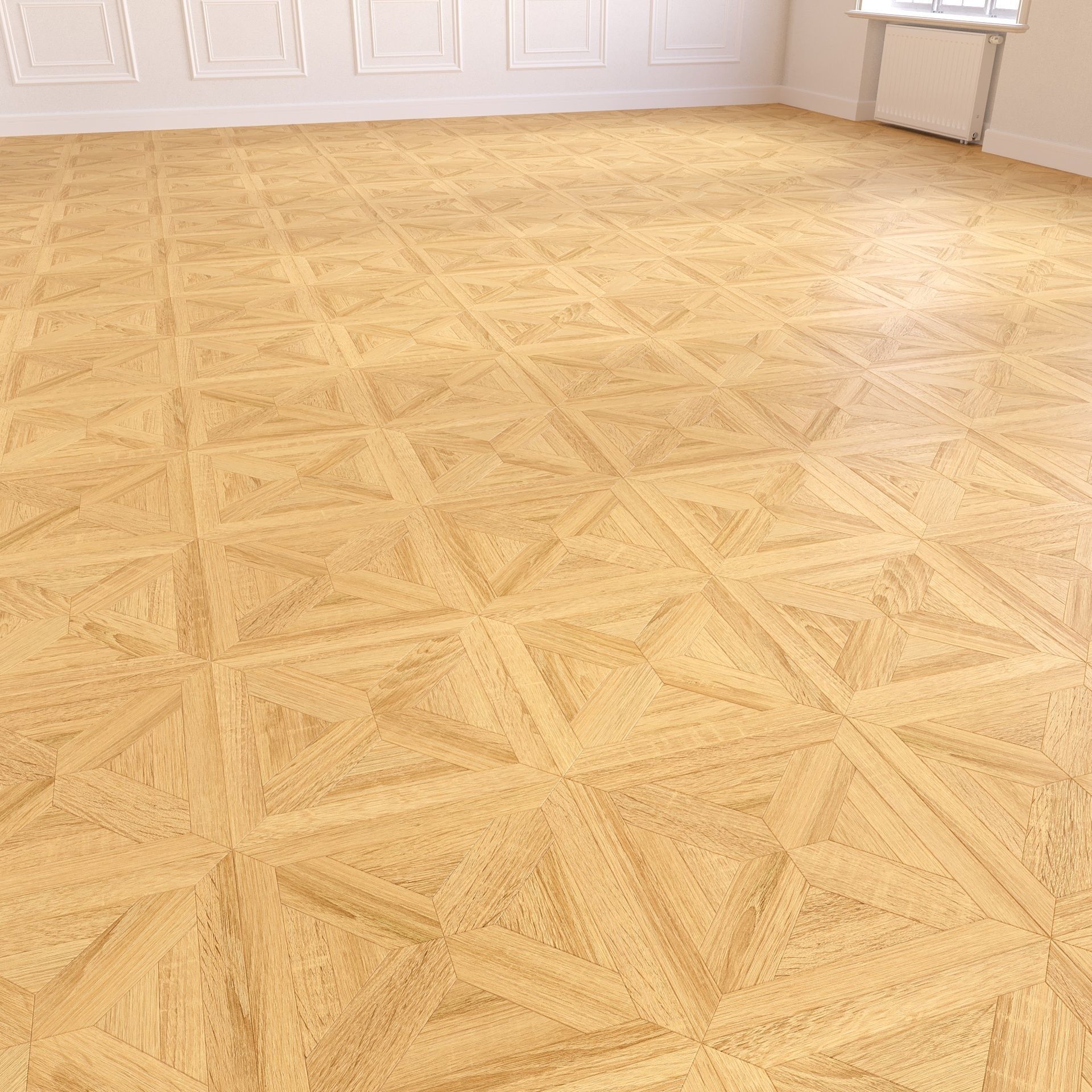 Parquet - Laminate - Wooden floor 2 in 1 Low-poly 3D model_6