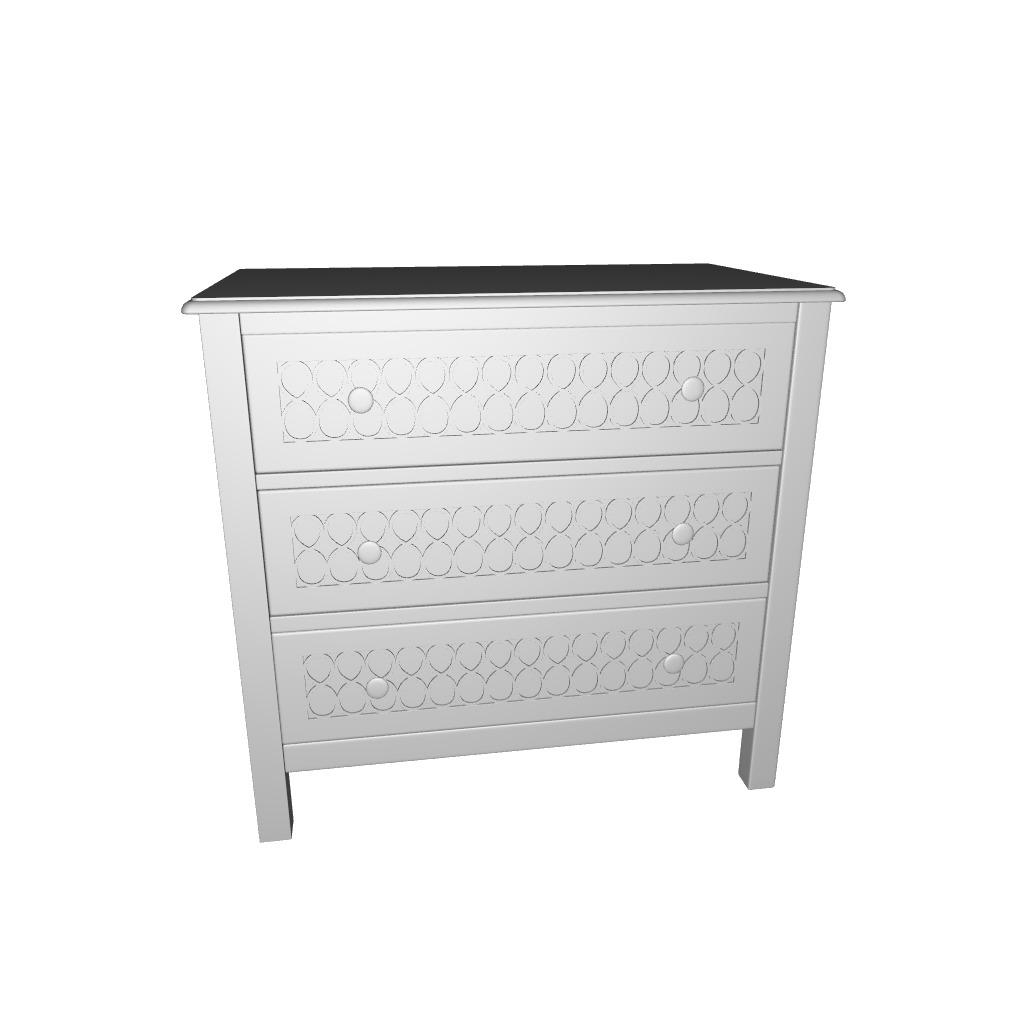 Arild Console Table 3D model_7