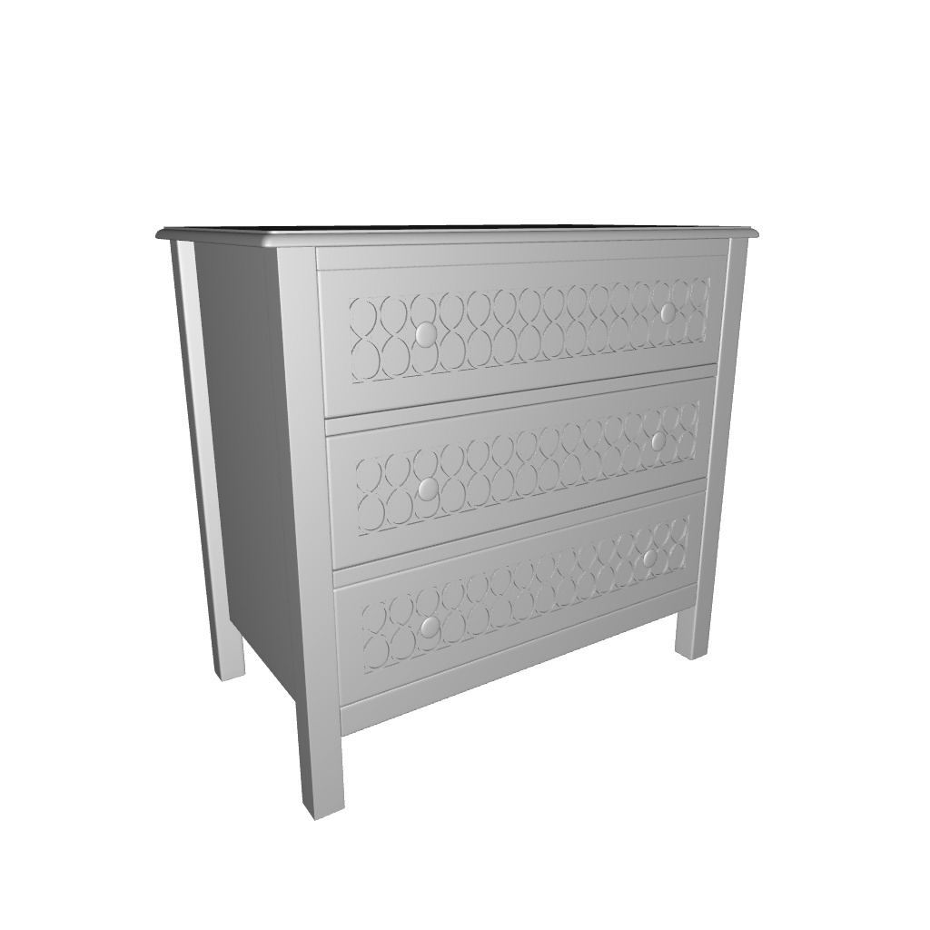 Arild Console Table 3D model_6