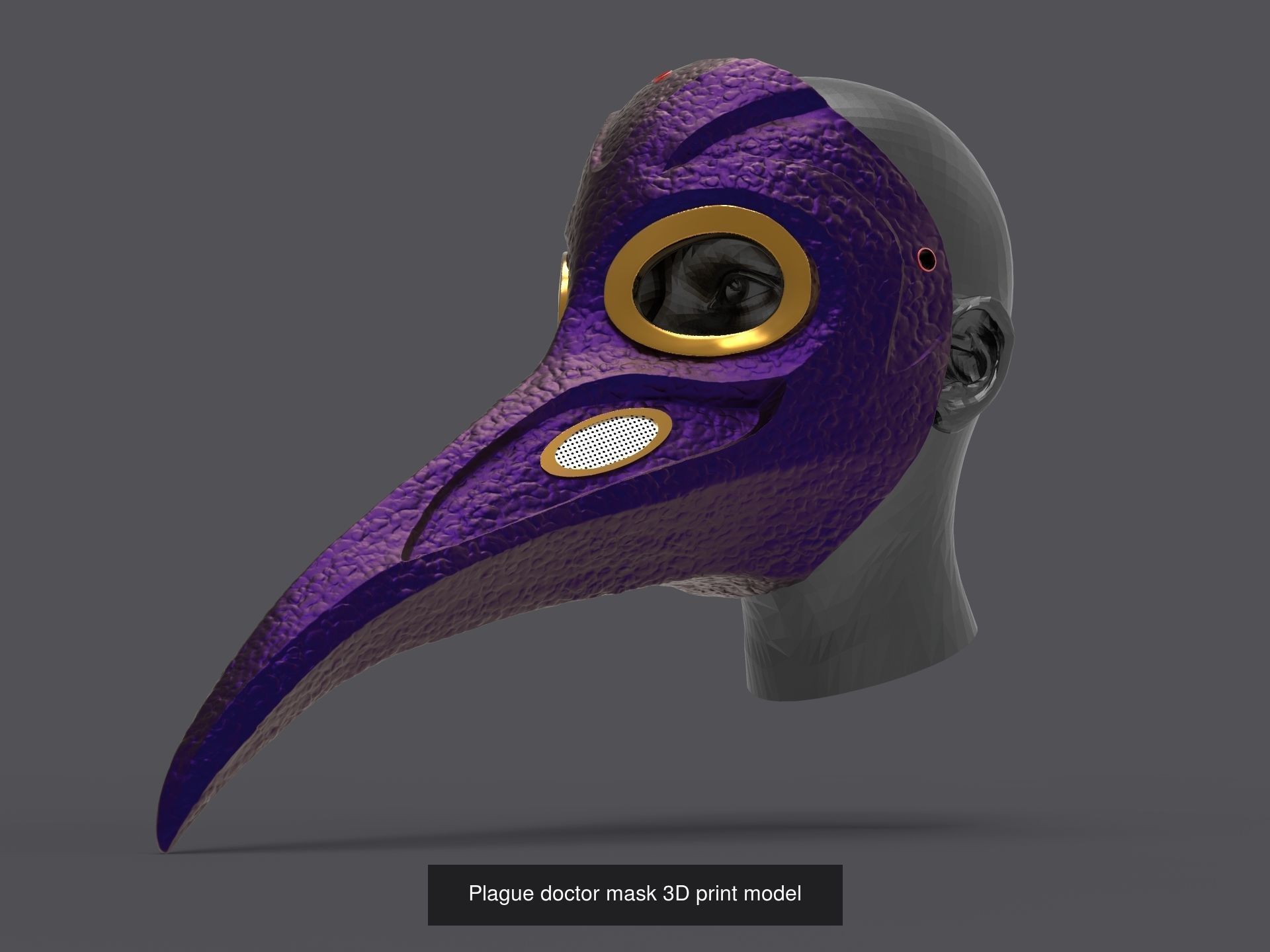 Mask print model 3D Model Collection_12