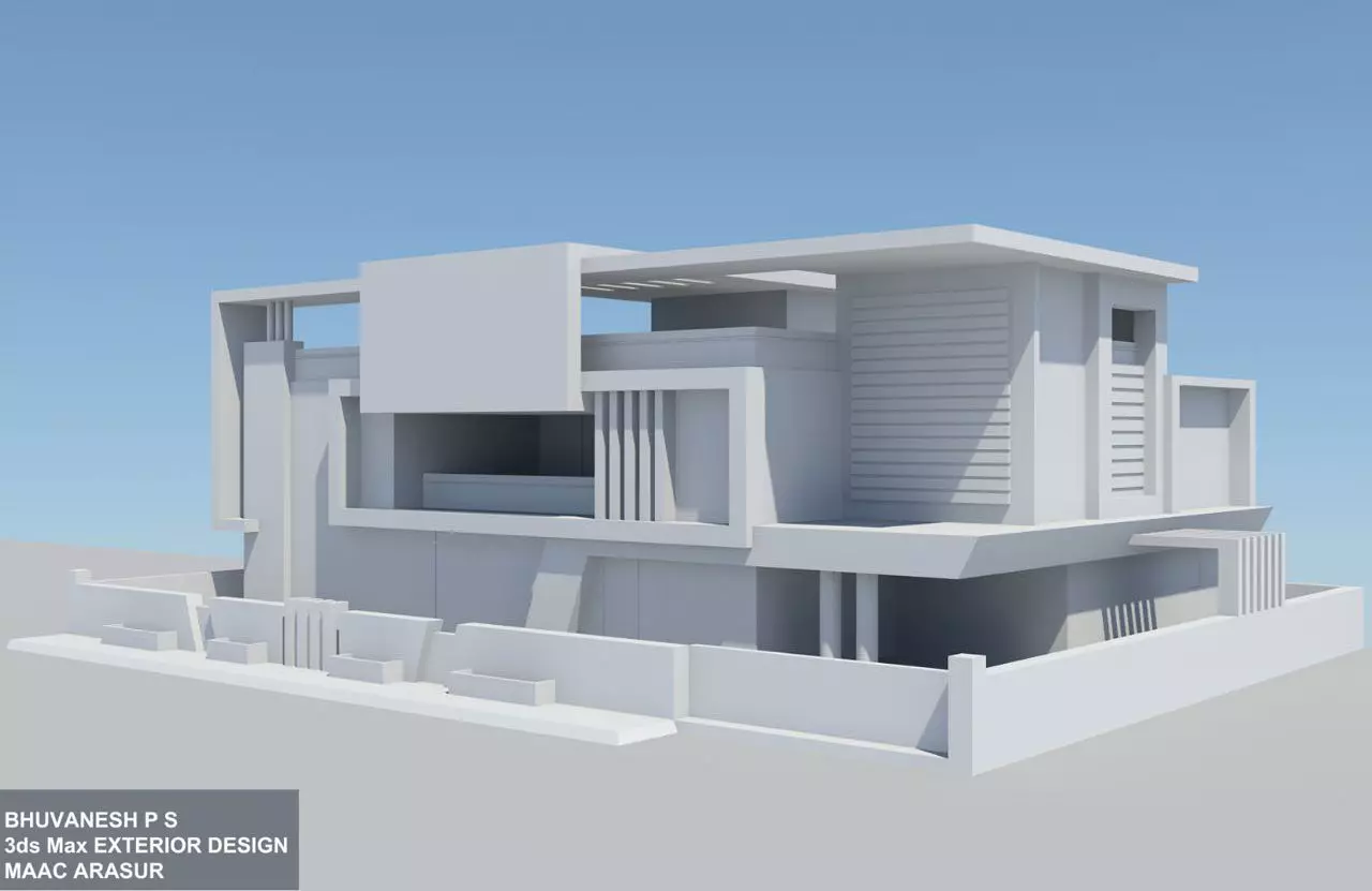 Exterior House Model 3D model_0