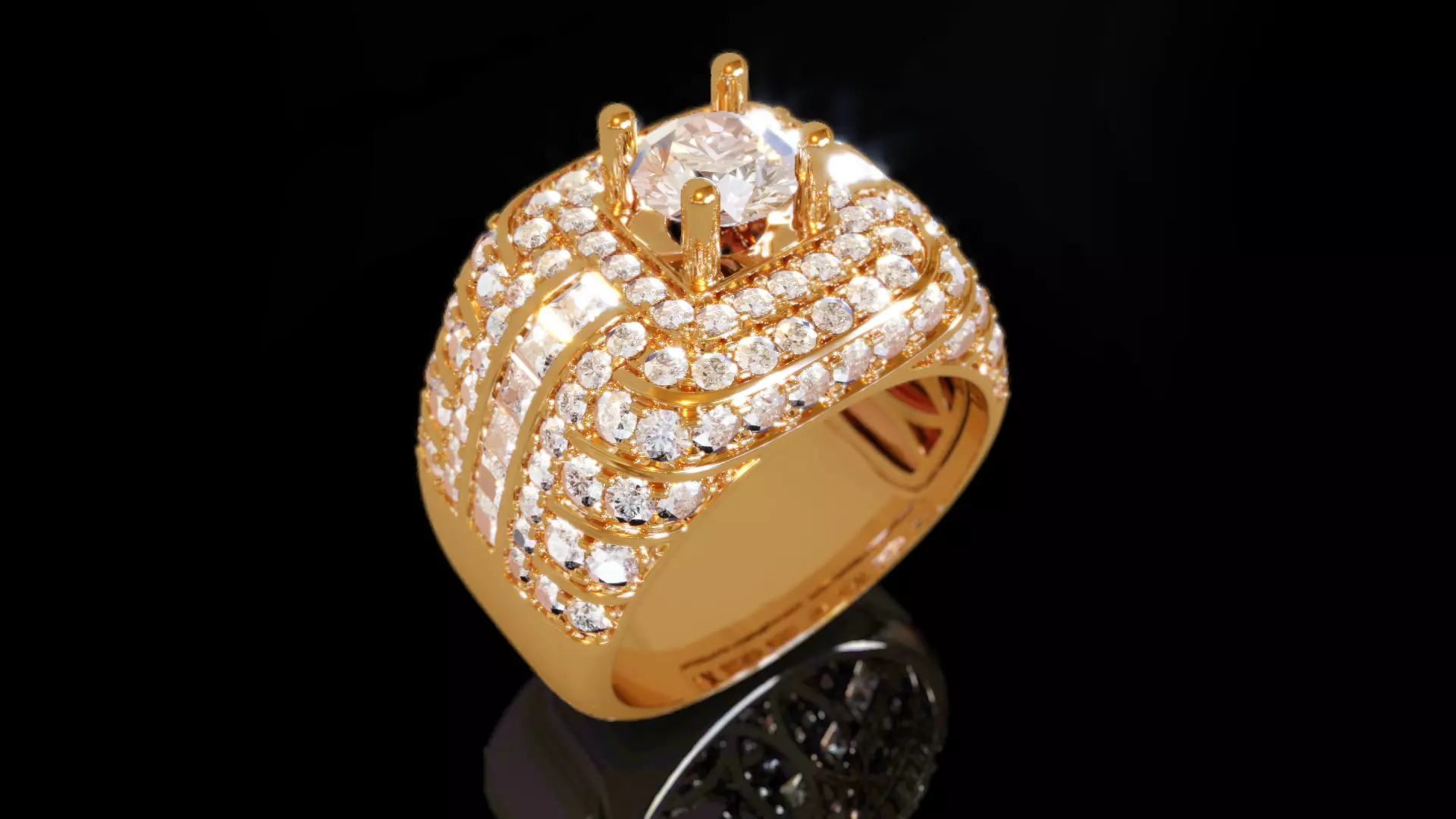 Men Ring 3D print model_0