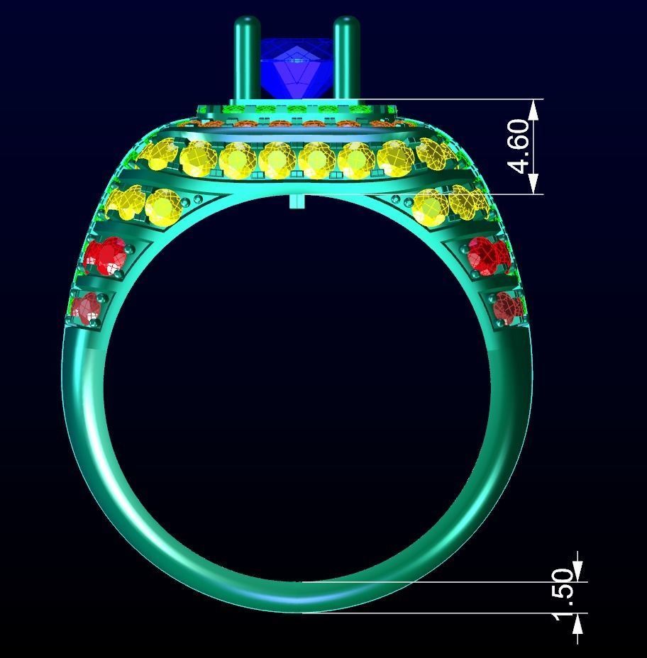 Men Ring 3D print model_4